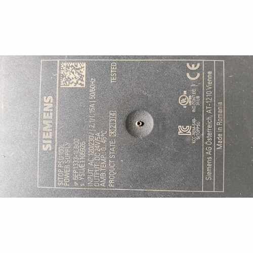 询价下单出西门子SITOP PSU100L电源模块，型号6EP133