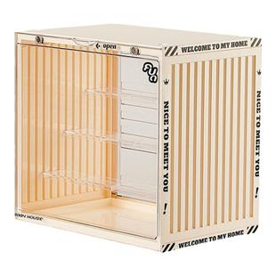 盲盒展示架收纳乐透明防尘高展示盒柜子公仔手办娃娃亚克力集装箱