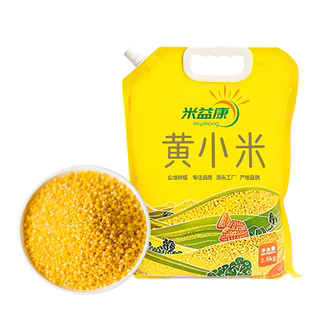 陕北米脂黄小米吸嘴袋5斤陕西米脂小米小米粥五谷杂粮小黄米
