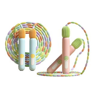 竹节跳绳儿童小学生专用幼儿园大班一年级幼儿神3小孩初学5岁入门