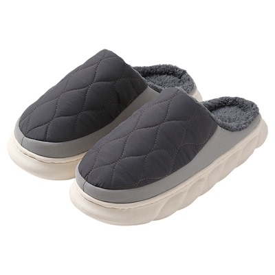 不臭脚棉拖鞋男士冬季防水