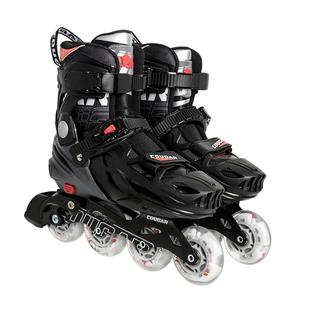 美洲狮成人溜冰鞋男轮滑鞋成年单排大学生初学者专业可调闪光轮