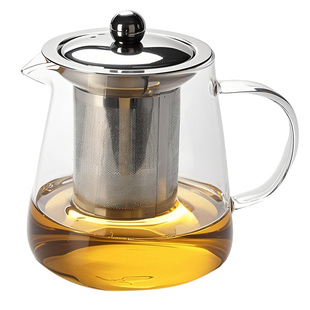玻璃泡茶壶不锈钢茶水分离过滤耐高温加厚单壶煮茶器电陶炉花茶壶