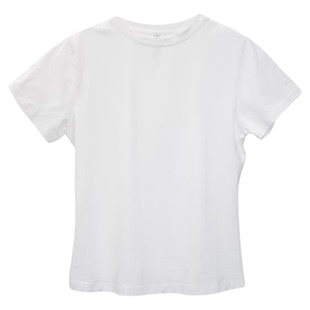 DOVERIST choice系列圆领女修身短袖打底衫气质简约棉T恤四季通用