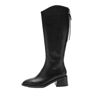 【商场同款】Nine West/玖熙厚底骑士靴女冬百搭长筒靴中跟时装靴
