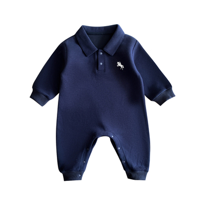 婴儿衣服春装连体衣小月龄男宝宝新生儿polo衫婴幼儿初春外出爬服