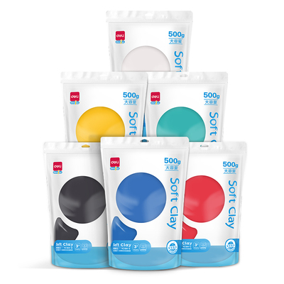 得力500g大容量粘土男孩女孩玩具