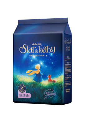 蓓秀星夜童话拉拉裤蚕丝蛋白尿片