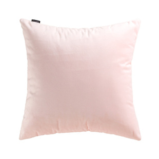 简约天鹅绒浅粉色抱枕不含芯房间纯色靠垫套客厅沙发靠垫绒布靠背