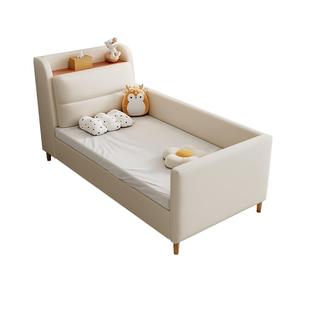 实木儿童拼接床实木加宽拼接大床男孩女孩宝宝小床拼接大床储物床