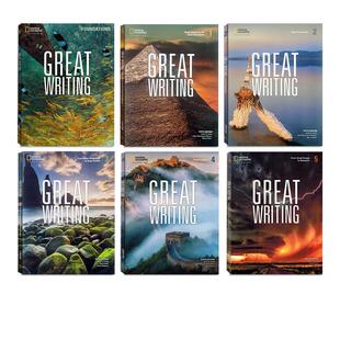 新版第五版美国国家地理 Great Writing foundations 1/2/3/4/5级别原版greatwriting教材中学生课外练习写作专项教程