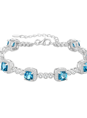 伦敦蓝托帕石手链轻奢小众精致