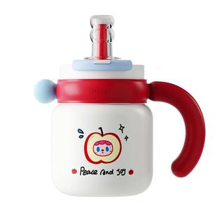 bablov大容量保温杯办公室水杯高颜值女吸管陶瓷内胆杯子生日礼物