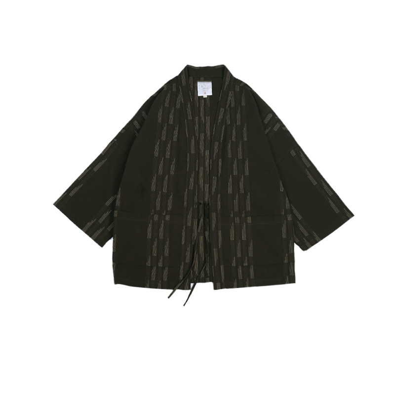 日系复古和服男 kimono 道袍男开衫男羽织法披