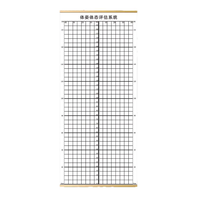 体态评估表健身房瑜伽馆挂画壁画体测图私教评估图私教矫正对比图