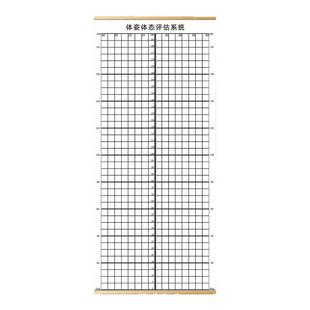 体态评估表健身房瑜伽馆挂画壁画体测图私教评估图私教矫正对比图