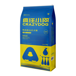 疯狂小狗鸭肉梨冻干狗粮20斤缓解泪痕泰迪比熊博美小型犬幼犬成犬