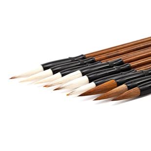 毛笔字书法专用初学者入门套装狼毫兼毫羊毫国画小学生软笔中楷小楷白云隶书行书篆书楷书对联斗笔湖笔练习练