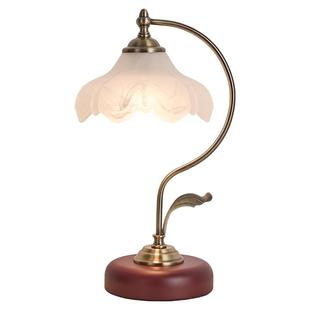 箭牌复古台灯欧式卧室床头灯美式英伦书房玻璃民宿书房结婚装饰灯