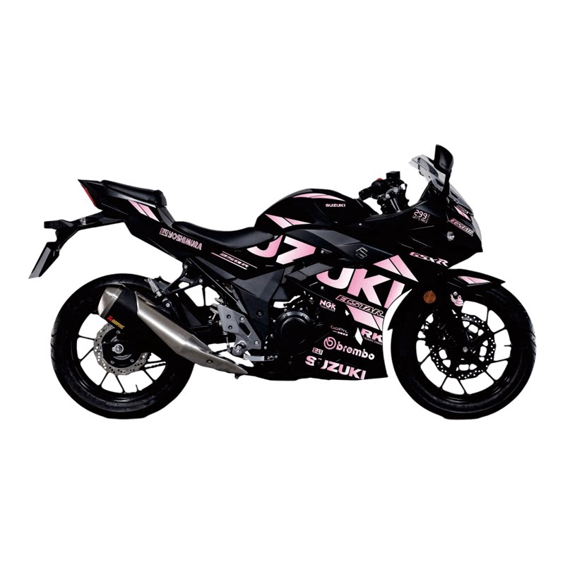 铃木GSX250R改装3M材新老款贴纸