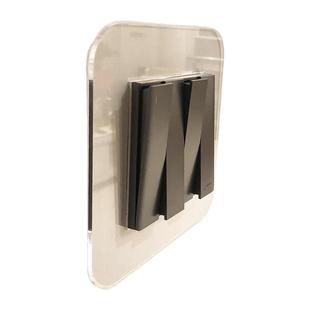 开关保护套亚克力开关边框套装饰墙贴简约插座透明框美化开关装饰