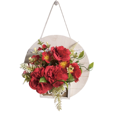 墙挂装饰木质花篮创意简约墙面