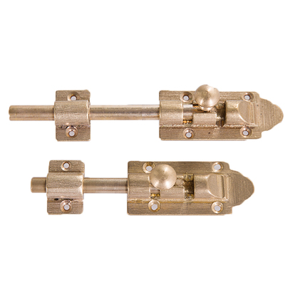 仿古中式纯铜插销明装门栓