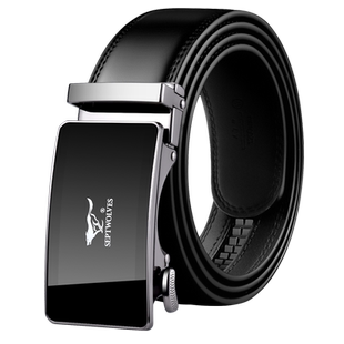 七匹狼皮带男士真皮新款牛皮腰带商务正品高档品牌新年礼物裤带