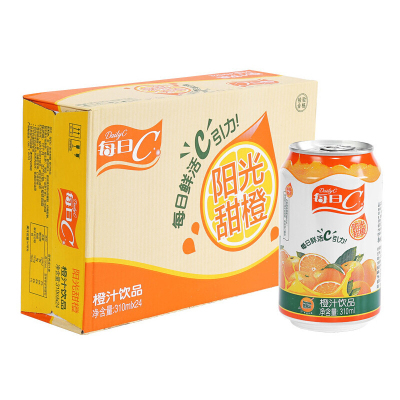 康师傅每日阳光罐装橙汁饮品
