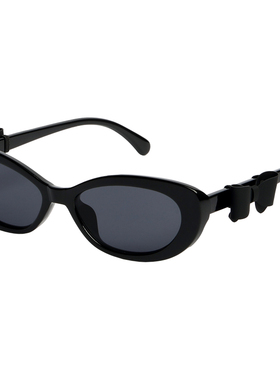 VNTG墨镜蝴蝶结装饰镜腿小香风老钱风时髦不挑脸型uv400太阳眼镜