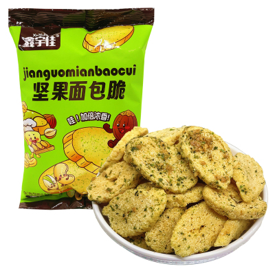 鑫宇佳坚果面包脆海盐焦糖味零食