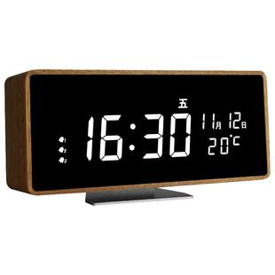 LED数字显示电子时钟智能木质闹钟桌面时钟客厅钟表摆放台式摆件