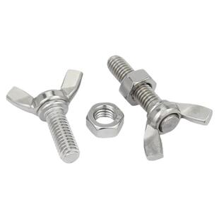 金超蝶形螺丝螺母套装 304不锈钢蝶型螺栓蝴蝶手拧螺丝M3M4M5M6M8