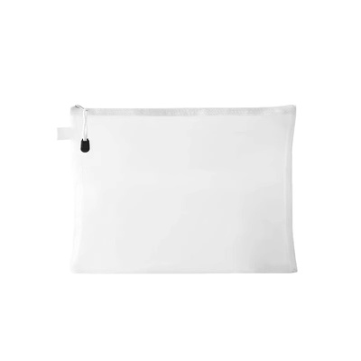 简约透明网纱笔袋收纳袋学生考试