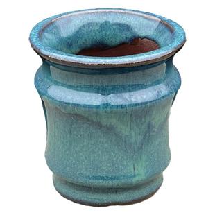 多肉拇指盆圆口小盆简约创意方口小老桩绿植粗陶桃蛋紫砂透气包邮