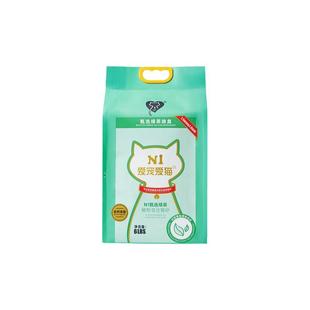 N1爱宠爱猫甄选红茶绿茶猫砂除臭混合自然清香可冲马桶约2.7kg/包