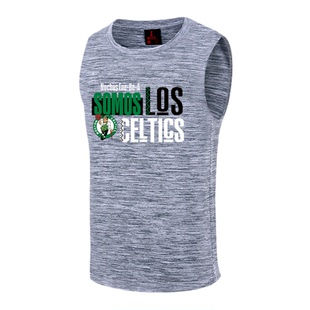 凯尔特人雄鹿字母哥速干训练背心 美式快船湖人投篮服高弹冰丝T恤