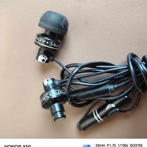 询价Skullcandy有线耳机，3.5mm接口，黑色款。成色还议价