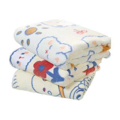 洁丽雅大浴巾珊瑚绒柔软吸水亲肤