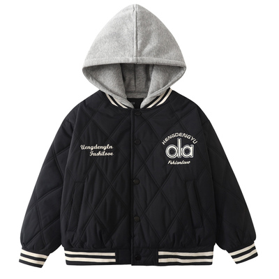 男童夹棉外套秋冬款2025