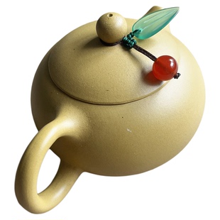 高档紫砂茶壶盖小提溜防烫 中式禅意风 石瓢 壶钮吊坠纯手工 配件