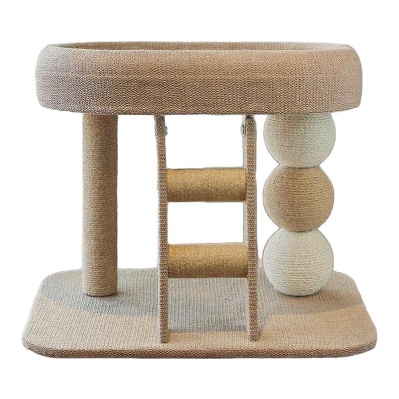 猫抓板猫窝一体双层猫爬架剑麻猫窝小型玩具不占地夏季凉席不掉屑