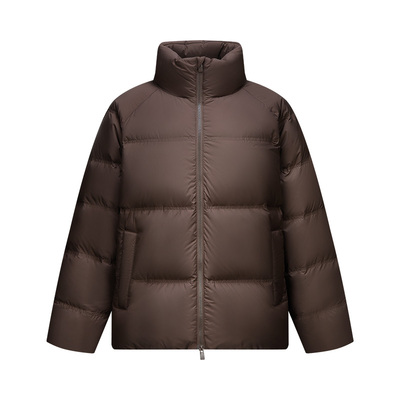 森马情侣立领外套短款厚羽绒服男