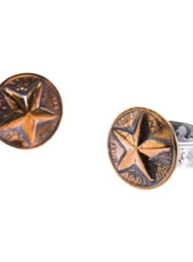 现货职人改制幸运五星古银币戒指