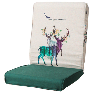 虎啸老式木沙发坐垫带靠背连体三人沙发垫子联邦椅中式实木沙发垫