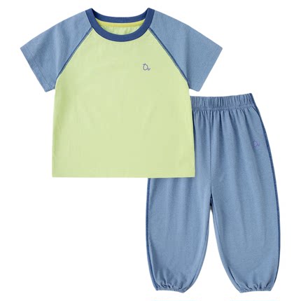 【速干防晒】儿童套装嘟嘟家男童短袖裤子宝宝夏季2件套女童衣服