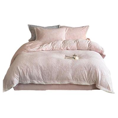 冬季加厚牛奶绒1.2m四件套