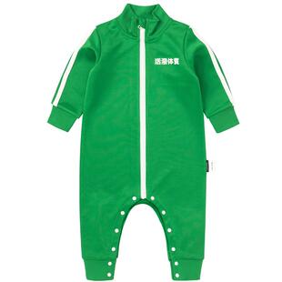 JUZI STORE童装运动服TC双面复古田径服男女婴儿连体衣1923567