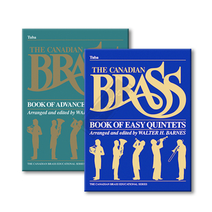 加拿大铜管 简易 高阶五重奏 C调大号 原版乐谱书 The Canadian Brass Book of Easy Advanced Quintets Tuba HL50396080/50480318
