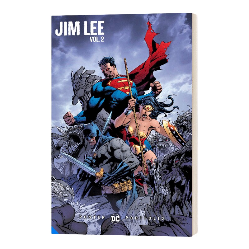 英文原版 DC Poster Portfolio Jim Lee Vol.2 DC海报集 漫画艺术 英文版 进口英语原版书籍